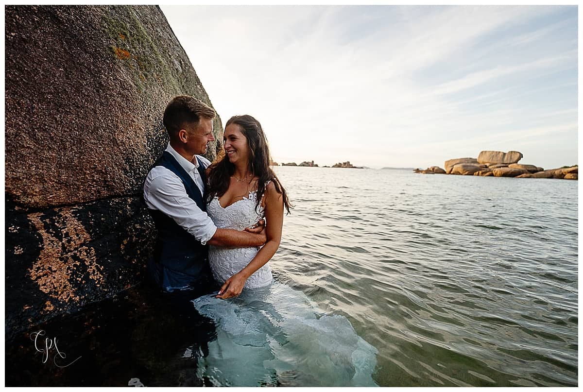 Photos de couple à Ploumanac'h et Trebeurden